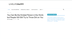 Desktop Screenshot of livelifehappy.com